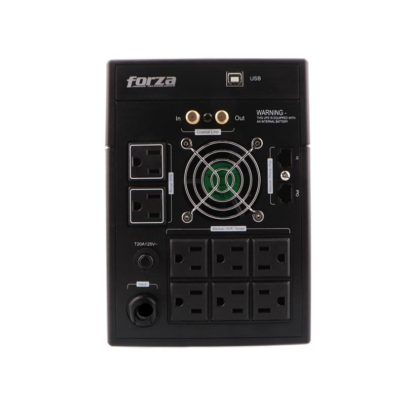 UPS Forza FX-2200LCD 2200VA 1200W 8 Tomas 120V US Plug