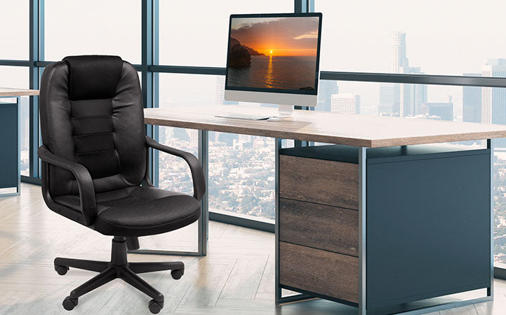 Silla de Oficina Ejecutiva Negra Xtech QZY-0939 Toulouse