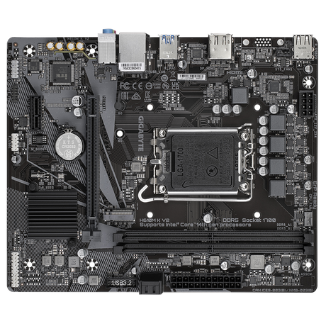 Tarjeta Madre Gigabyte H610M K V2 G10 – Micro ATX / LGA1700 / DDR5