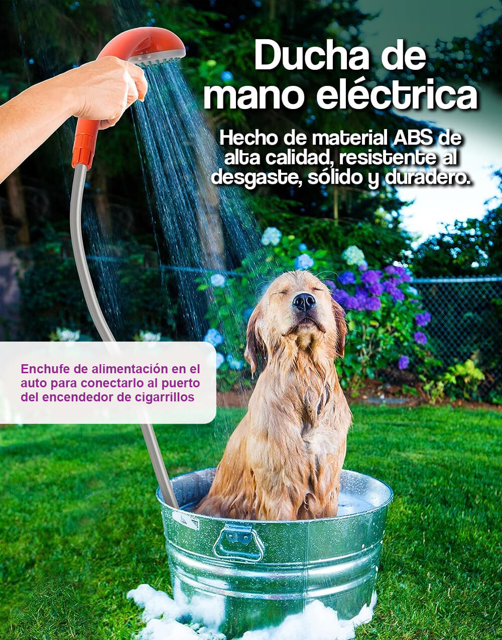 Ducha eléctrica para auto