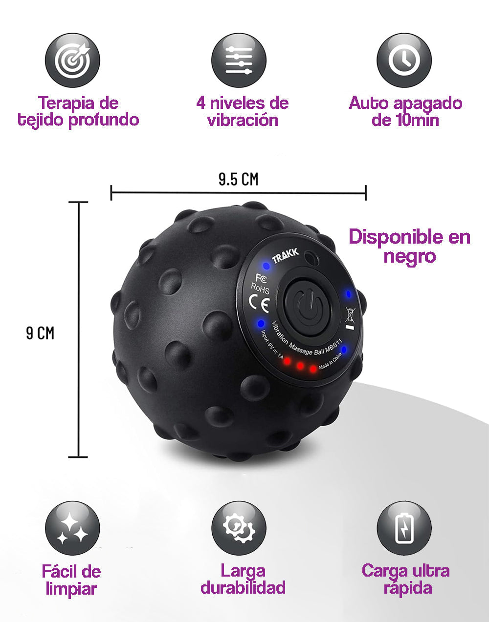 Bola de masaje vibratoria