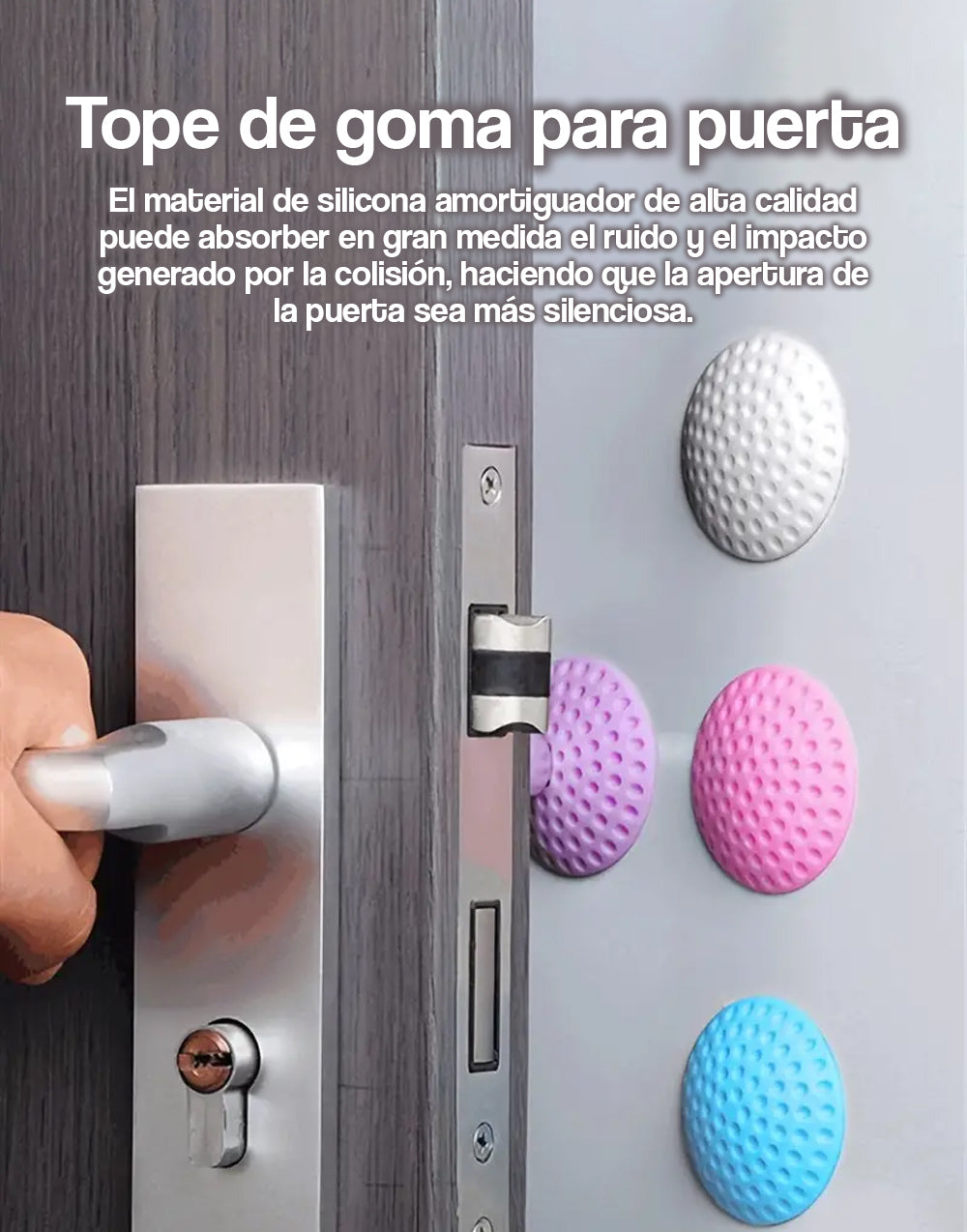 Tope de goma para puerta