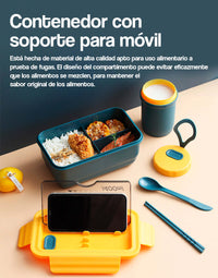 Lonchera con soporte para celular