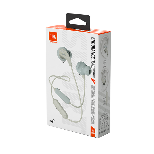 JBL Auriculares Deportivos con Cable Resistentes al Sudor.  Blancos