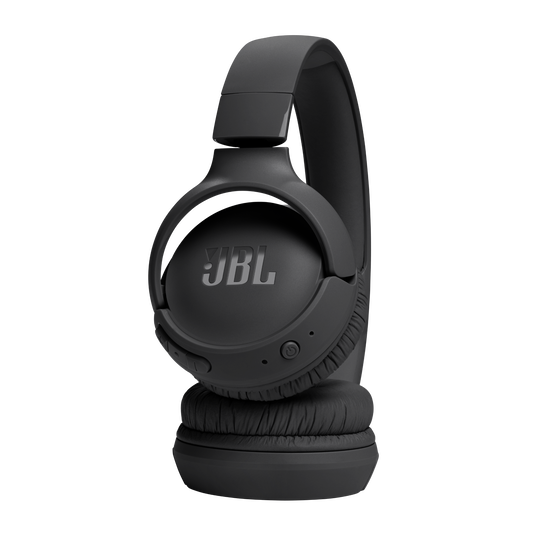 JBL Tune 520BT - Auriculares inalámbricos en la oreja, batería de hasta 57 horas de duración y carga de velocidad, diseño ligero, cómodo y plegable, llamadas manos libres con detección de voz. Negro