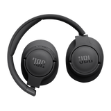 JBL TUNE 720BT - Auriculares inalámbricos sobre la oreja sonido Pure Bass, Bluetooth 5.3, batería de hasta 76 horas de duración y carga de velocidad, diseño ligero, cómodo y plegable. Negro