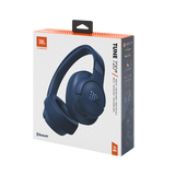 JBL TUNE 720BT - Auriculares inalámbricos sobre la oreja sonido Pure Bass, Bluetooth 5.3, batería de hasta 76 horas de duración y carga de velocidad, diseño ligero, cómodo y plegable. Azul