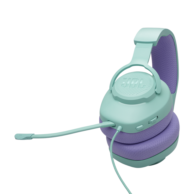 Auriculares Gaming con Cable JBL Quantum 100M2 – Over-Ear, Micrófono Desmontable, Color Cian