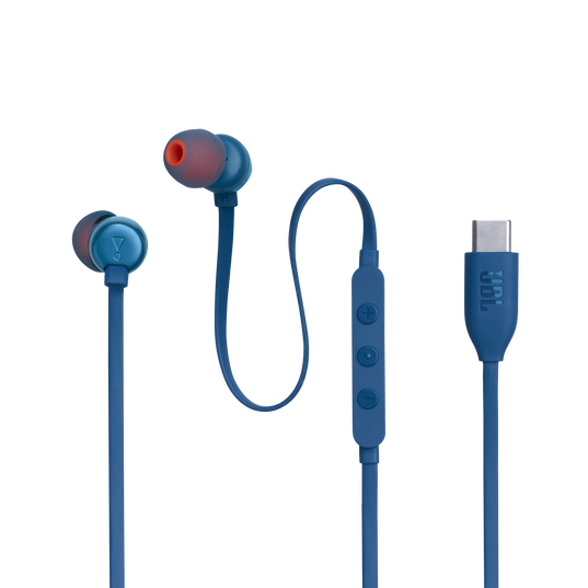 Audífonos In-Ear JBL TUNE 310C – Cableados, USB-C, Pure Bass, Azules