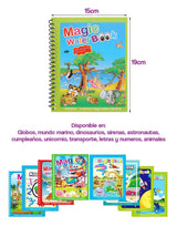 Libro mágico para colorear con pintura al agua