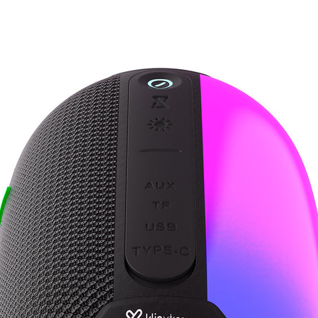 Altavoz Klip Xtreme ZoundFire KBS-250BK – 12W, TWS, Luces LED de llama, IPX6, Negro