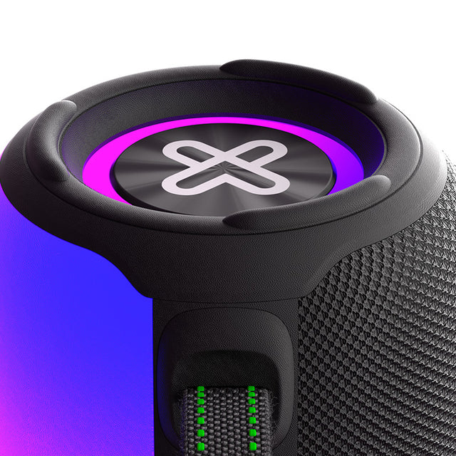 Altavoz Klip Xtreme ZoundFire KBS-250BK con Luces LED de Llama 12W TWS Negro