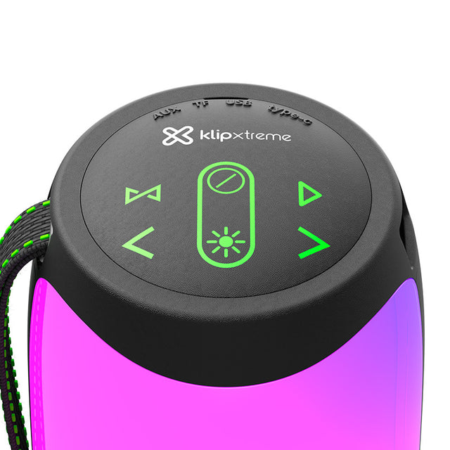 Altavoz Klip Xtreme ZoundFire Pro KBS-350BK con Luces LED de Llama 16W TWS Negro