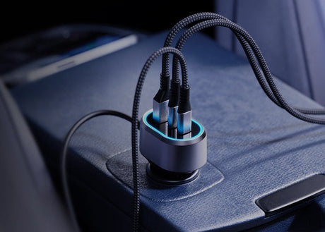 Cargador de auto 6 puertos – Klip Xtreme KCC‑100 – 100W – 4x USB‑C + 2x USB‑A – Para celulares y tablets