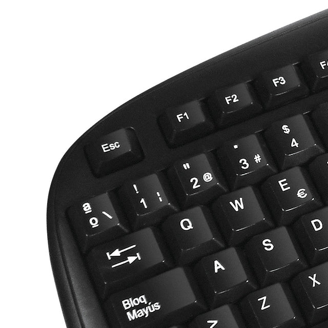Teclado Alámbrico Stylus USB Español Klip Xtreme KKS-050S Negro Azabache