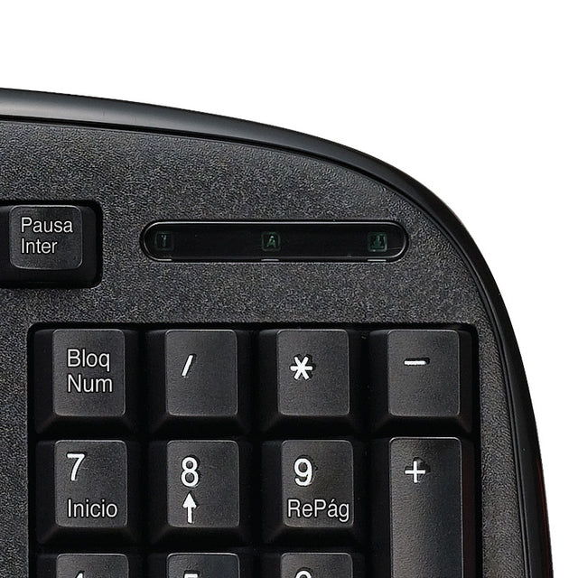 Teclado Alámbrico Stylus USB Español Klip Xtreme KKS-050S Negro Azabache