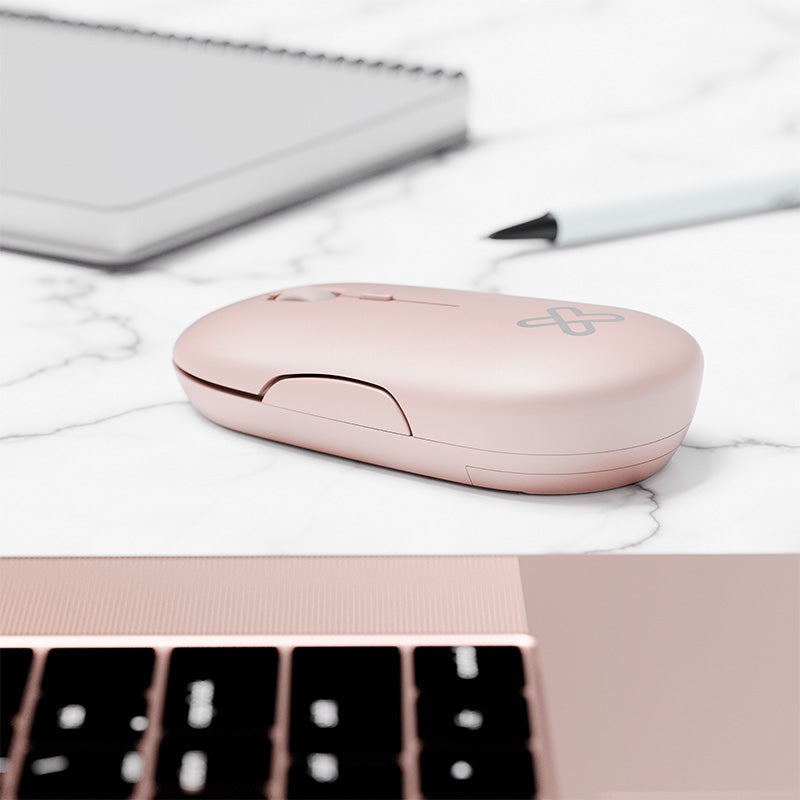 Mouse Inalámbrico Delgado Klip Xtreme SlimSurfer KMW-415PK 2.4GHz Rosado