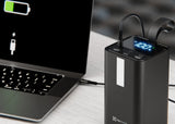 Banco de energía portátil de alta capacidad para laptops y móviles Klip Xtreme PowerCell Apex KPB‑900 – 100W – 50,000mAh – 5 puertos USB‑C/USB‑A