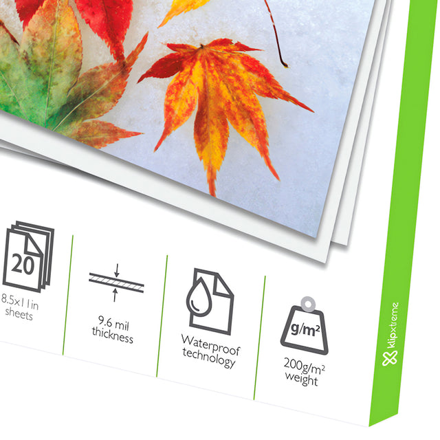 Papel Fotográfico Brillante Klip Xtreme KPG-120 Carta 200 g/m 20 Hojas