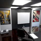 Pantalla de Proyección con Trípode Klip Xtreme KPS-104 120" 4:3 Blanco Mate