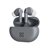 Auriculares Klip Xtreme KTE-015GR – True Wireless, 17 horas, IPX5, Grises