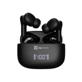 Auriculares Klip Xtreme EdgeBuds Ultra KTE-850BK – True Wireless, 26 horas, ANC Híbrido, Negros
