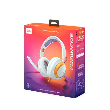 Audífonos gamer con micrófono JBL Quantum 250 – Color Teal / Sonido Envolvente / PC y Consolas