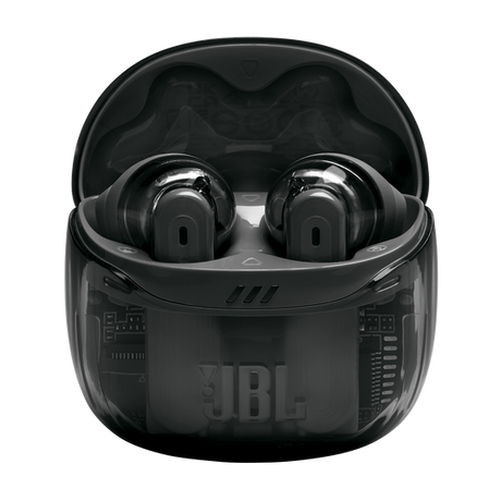 Auriculares Inalámbricos JBL Tune Flex 2 TWS  / Negro Fantasma (Ghost Black / Transparente) / ANC / 48h