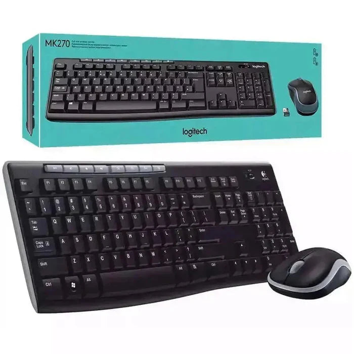 Logitech MK270 Combo Teclado y Mouse Inalámbrico, Esp