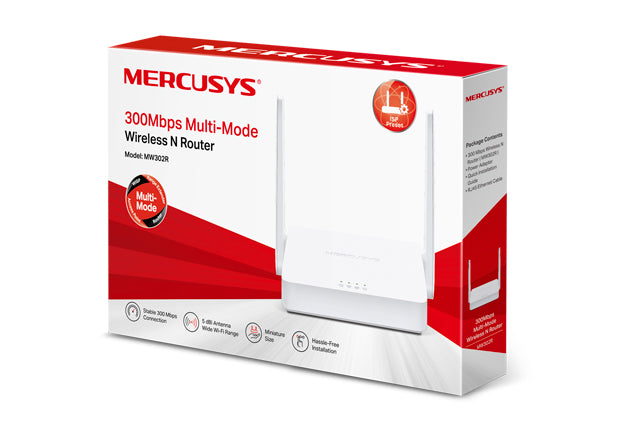 Router Inalámbrico 2.4GHz Mercusys MW302R