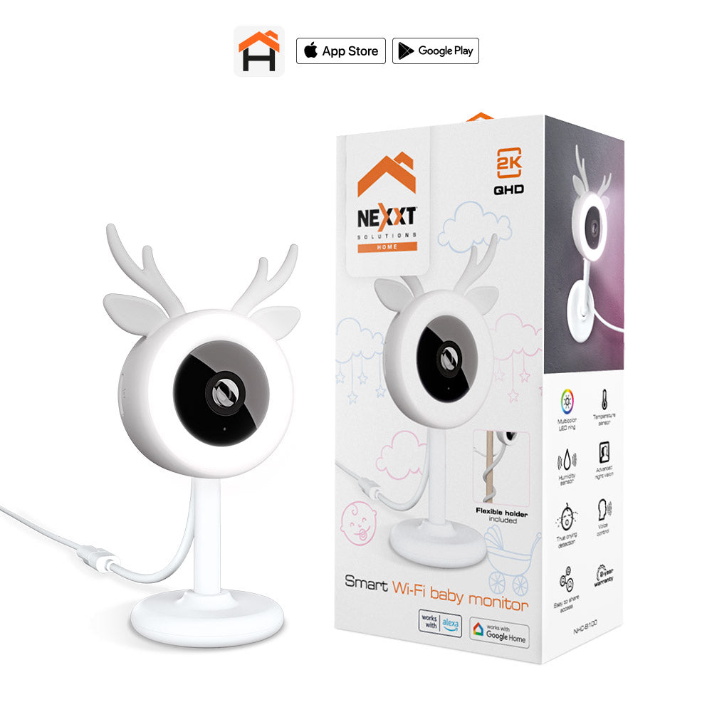 Cámara para Bebés Interior 2K Nexxt Solutions Connectivity