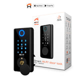 Cerradura Inteligente Nexxt Solutions Home NHS‑D150 BK – WiFi – Huella – PIN – App – Acero Inoxidable – Negro