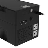 UPS interactiva – Forza NT‑1201PRO – 1200VA/600W – 8 salidas NEMA – RJ45 – Torre – 120V