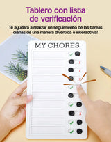 Tablero con lista de verificación