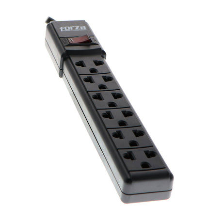 Banda de Poder Forza PS Series PS-001B 6 Tomas Negro 120-220V