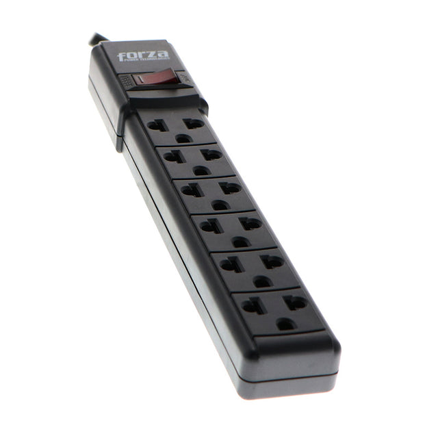 Banda de Poder Forza PS Series PS-001B 6 Tomas Negro 120-220V