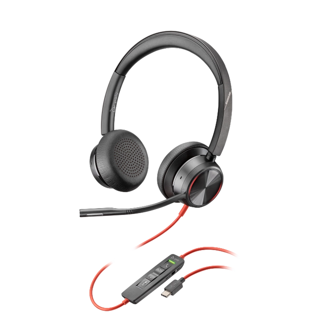 Auriculares Estéreo USB-C/A ANC Poly Blackwire 8225