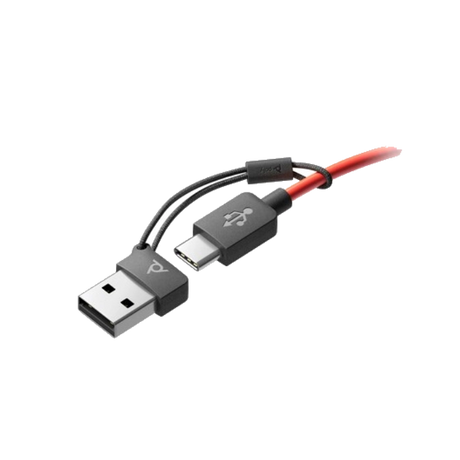 Auriculares Estéreo USB-C/A ANC Poly Blackwire 8225