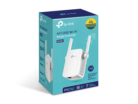 Extensor de rango Wi‑Fi TP‑Link RE305 – AC1200 – Doble banda – Instalación en pared