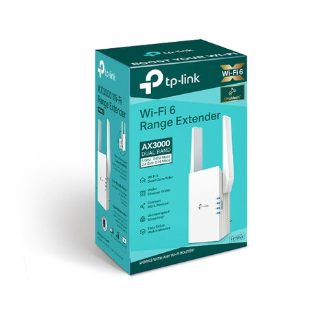 Extensor Wi-Fi 6 TP-Link RE705X V1 Dual Band 1GbE