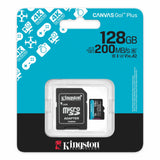 Tarjeta de memoria microSDHC – Kingston Canvas Go Plus – 128GB – V30 UHS‑I – con adaptador SD – SDCG4/128GB