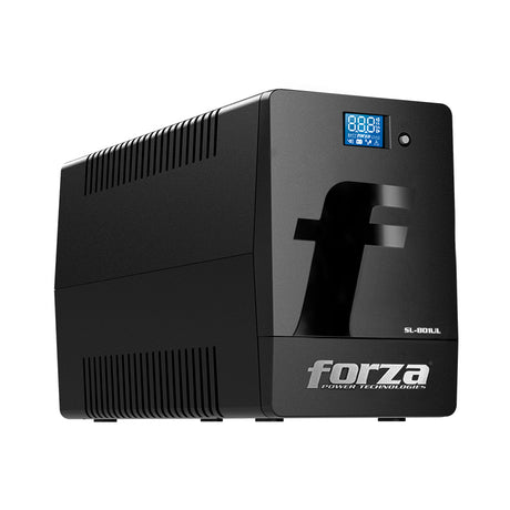 UPS interactiva Forza SL-801UL, 800VA / 480W, 6 tomas, LCD táctil