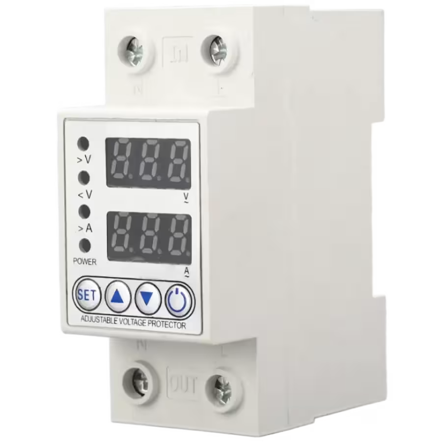 Protector de Voltaje SPTLINE SP‑PROTECT220V – 220V – 63A – Corte Automático