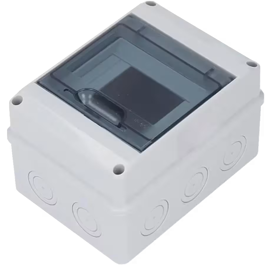 SP-PROCAJA - Caja de proteccion de disyuntor abs transparente tapa abatible para interiores y exteriores