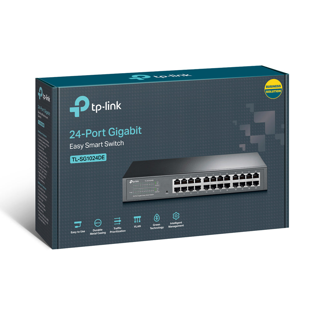 Switch Gigabit 24 Puertos TP-Link JetStream TL-SG1024DE Rack