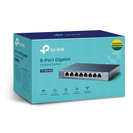 Switch TP‑Link TL‑SG108 – 8 Puertos Gigabit
