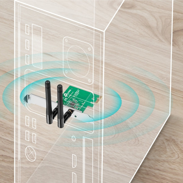 Adaptador de Red TPLink TLWN881ND PCIe 2.0, WiFi N