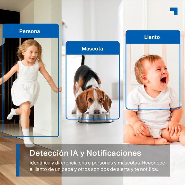 Cámara de videovigilancia inteligente – TP‑Link Tapo C220 – Pan/Tilt – Wi‑Fi