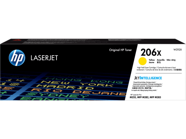 Cartucho de Toner Amarillo Alto Rendimiento Original HP 206X LaserJet