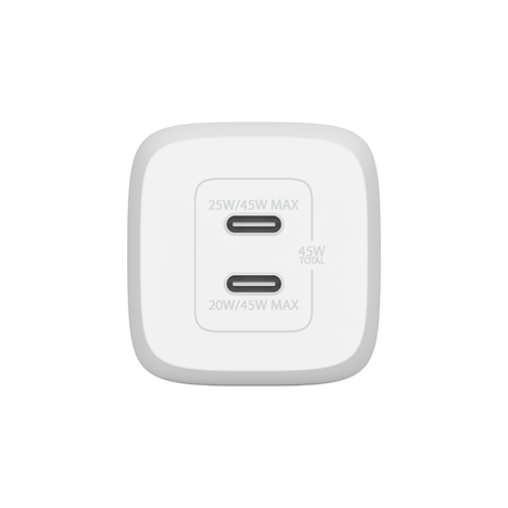 WCH011DQWH Cargador de Pared Belkin Carga USBC de 30W Blanco